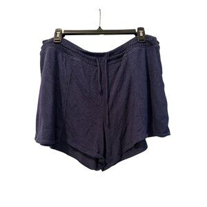 Soma Navy Terry Cloth Lounge Shorts L